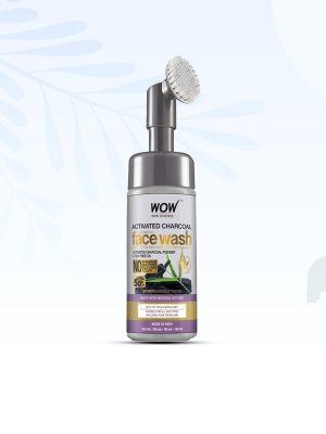 Wow Activated Charcoal Foaming Face Wash - 150 ml.