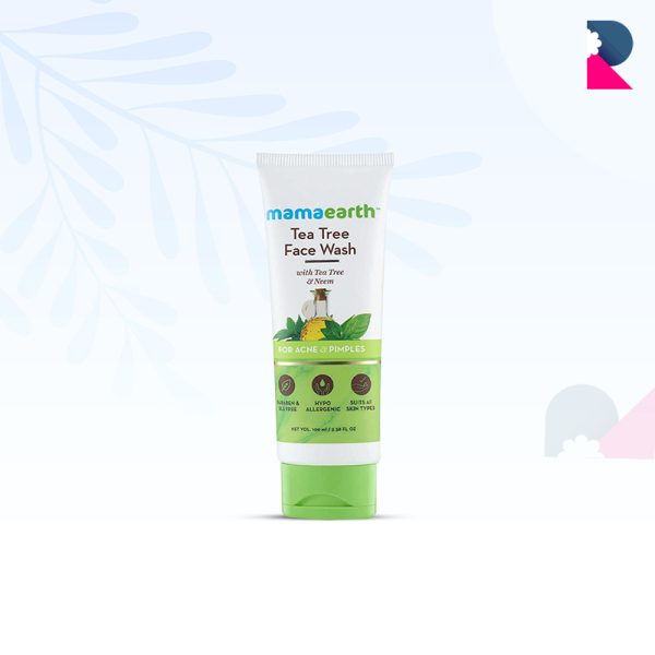 Mamaearth tea tree facewash for acne & pimples - 100 ml