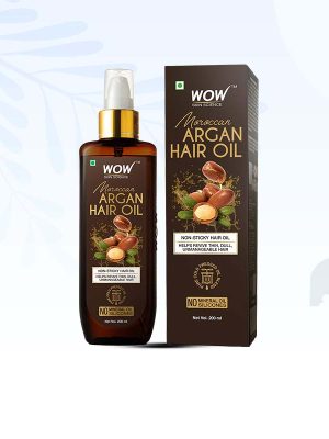 WOW Skin Science Moroccan Argan Hair Oil For Strong & Healthy Hair 200 ml
