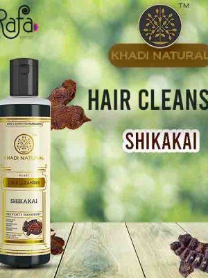 Khadi Natural Shikakai Shampoo for Cleaning Hair | Natural Hair Cleanser with Shikakai | Nourishing Shampoo for Healthy Hair | Suitable for All Hair Types 210ml