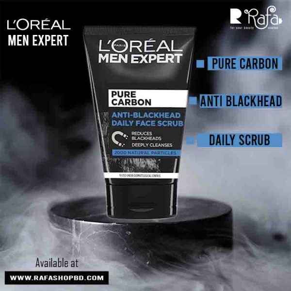 L'Oréal Paris Men Expert Pure Carbon Anti-Blackhead Daily Face Scrub 100 ml