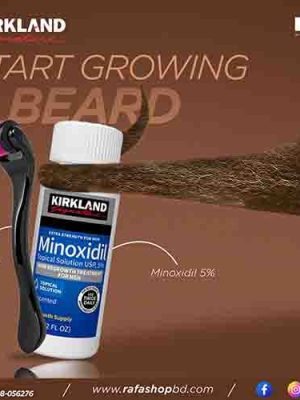 Kirkland Minoxidil 5% With Menqsshahyd Derma Roller
