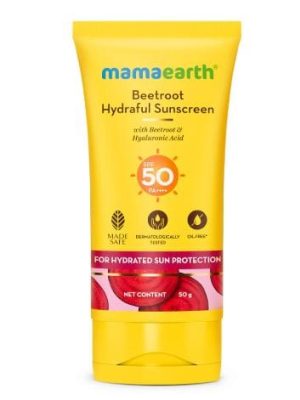 Mamaearth Beetroot Hydraful Sunscreen With Hyaluronic Acid - 50 g