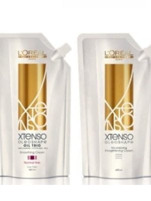 Loreal Xtenso EverShape Rebonding Cream Oil Trio Technology Set 400ml