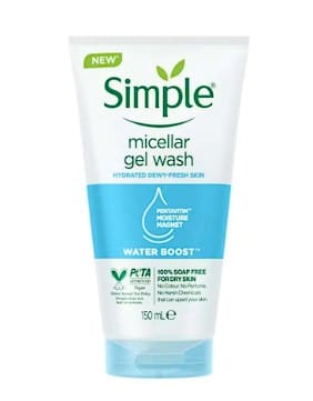 Simple Water Boost Micellar Facial Gel Wash 150ml