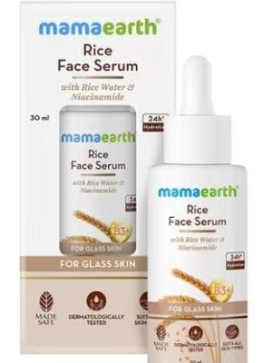 MAMAEARTH Rice Face Serum With Rice Water & Niacinamide For Glass Skin | 30.0 ml